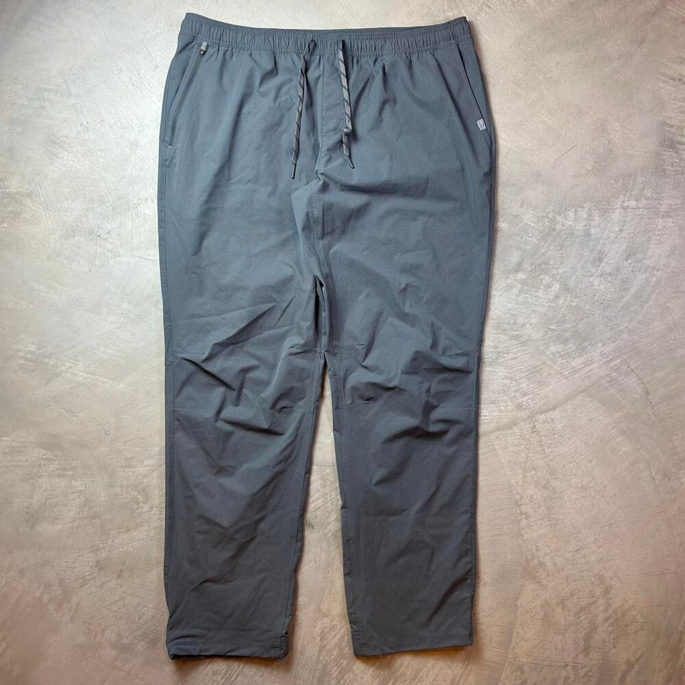 Llbean Men's Black and Grey Trousers